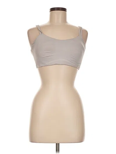 Pre-owned Lululemon Athletica Tank Top Tan Strapless Neckline Tops In Brown