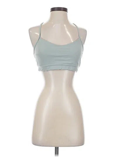 Pre-owned Lululemon Athletica Tank Top Teal Halter Neckline Tops