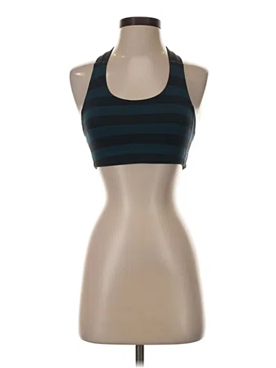 Pre-owned Lululemon Athletica Tank Top Teal Halter Neckline Tops