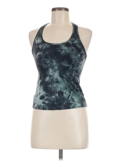 Pre-owned Lululemon Athletica Tank Top Teal Halter Neckline Tops