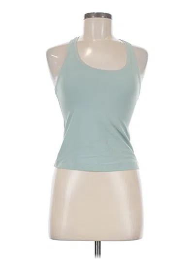 Pre-owned Lululemon Athletica Tank Top Teal Halter Neckline Tops