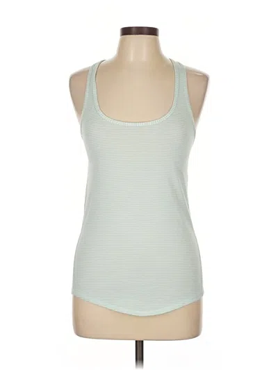 Pre-owned Lululemon Athletica Tank Top Teal Halter Neckline Tops In Blue