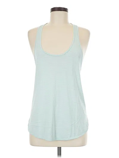 Pre-owned Lululemon Athletica Tank Top Teal Halter Neckline Tops In Blue