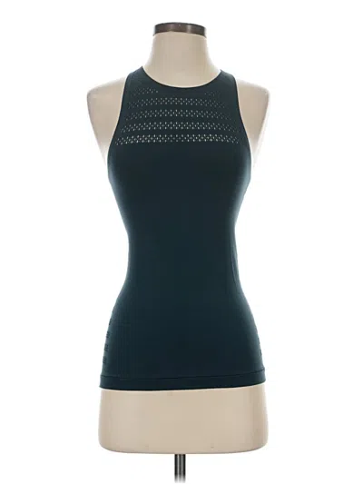 Pre-owned Lululemon Athletica Tank Top Teal Halter Neckline Tops In Blue