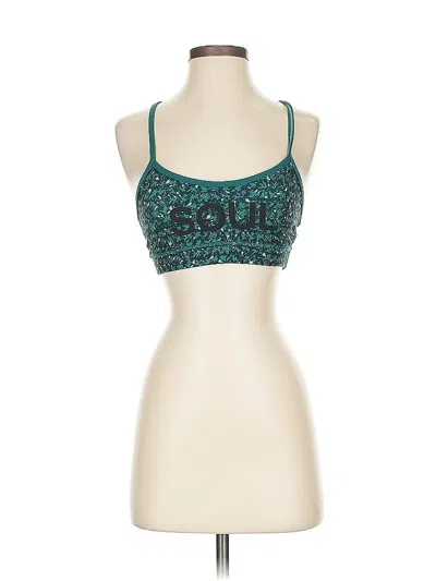 Pre-owned Lululemon Athletica Tank Top Teal Strapless Neckline Tops In Blue