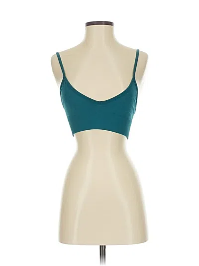 Pre-owned Lululemon Athletica Tank Top Teal Strapless Neckline Tops In Blue
