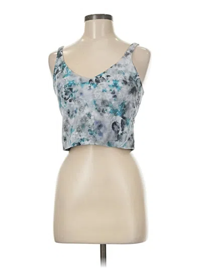 Pre-owned Lululemon Athletica Tank Top Teal Strapless Neckline Tops In Blue