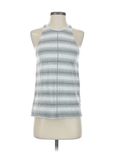 Pre-owned Lululemon Athletica Tank Top White Halter Neckline Tops