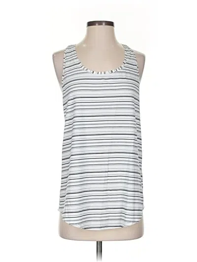Pre-owned Lululemon Athletica Tank Top White Halter Neckline Tops