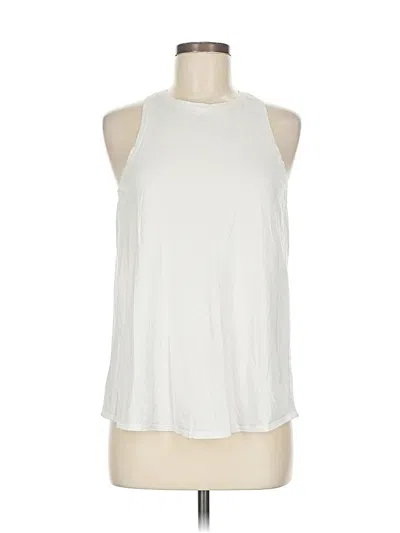 Pre-owned Lululemon Athletica Tank Top White Halter Neckline Tops