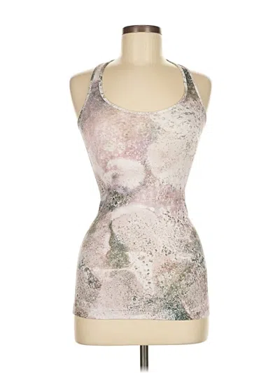 Pre-owned Lululemon Athletica Tank Top White Halter Neckline Tops