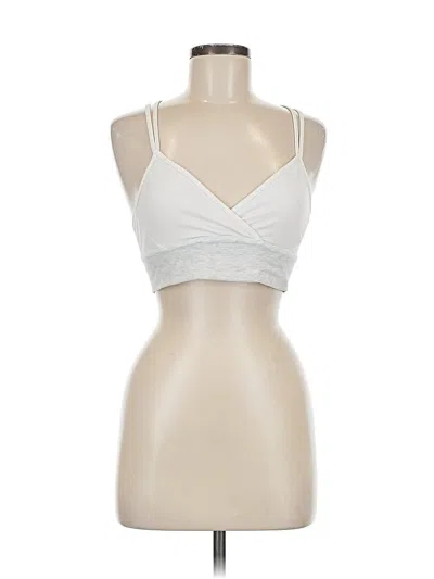 Pre-owned Lululemon Athletica Tank Top White Halter Neckline Tops