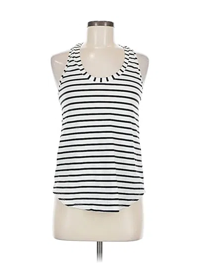 Pre-owned Lululemon Athletica Tank Top White Halter Neckline Tops