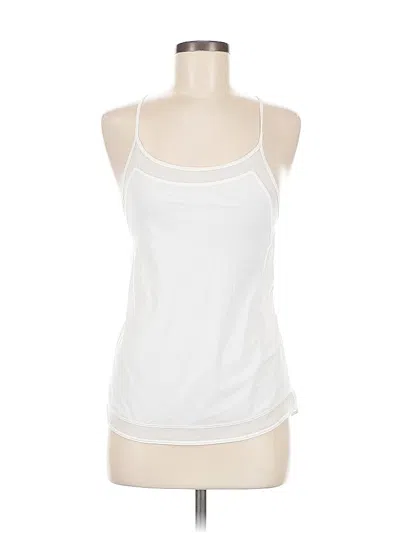 Pre-owned Lululemon Athletica Tank Top White Halter Neckline Tops