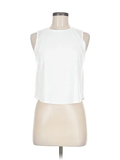 Pre-owned Lululemon Athletica Tank Top White Halter Neckline Tops