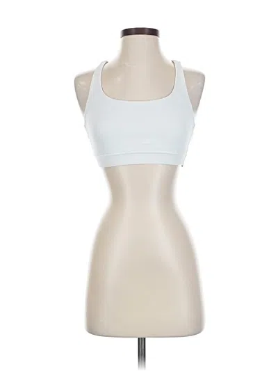 Pre-owned Lululemon Athletica Tank Top White Halter Neckline Tops