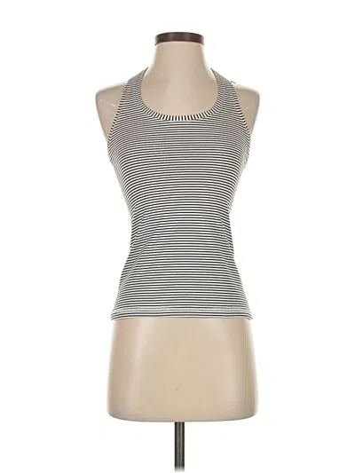 Pre-owned Lululemon Athletica Tank Top White Halter Neckline Tops