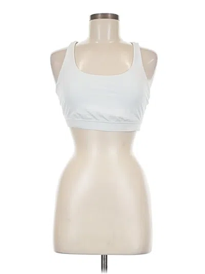Pre-owned Lululemon Athletica Tank Top White Halter Neckline Tops
