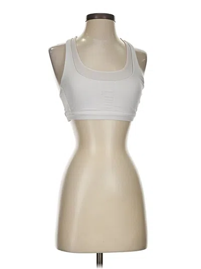 Pre-owned Lululemon Athletica Tank Top White Halter Neckline Tops