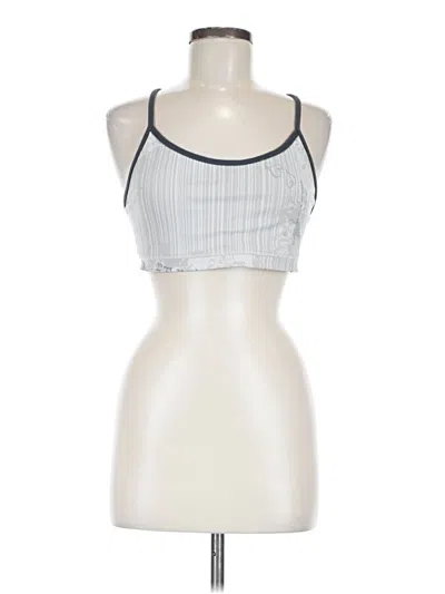 Pre-owned Lululemon Athletica Tank Top White Halter Neckline Tops