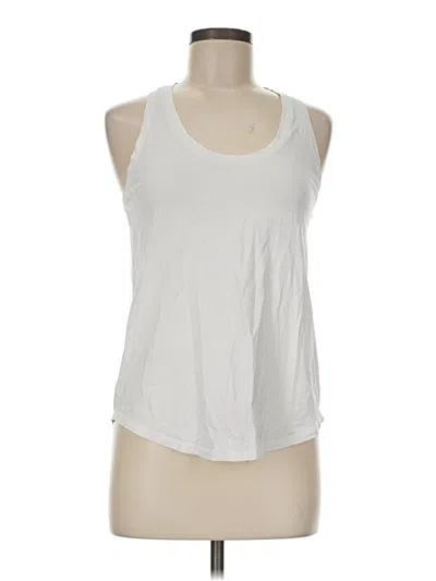 Pre-owned Lululemon Athletica Tank Top White Halter Neckline Tops