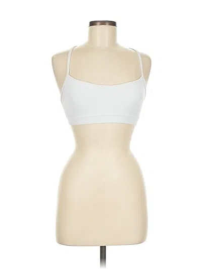 Pre-owned Lululemon Athletica Tank Top White Strapless Neckline Tops
