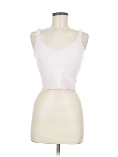 Pre-owned Lululemon Athletica Tank Top White Strapless Neckline Tops