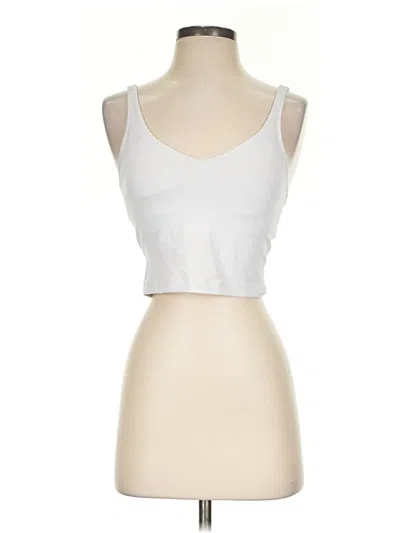Pre-owned Lululemon Athletica Tank Top White Strapless Neckline Tops