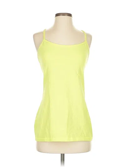 Pre-owned Lululemon Athletica Tank Top Yellow Halter Neckline Tops