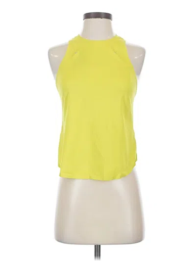 Pre-owned Lululemon Athletica Tank Top Yellow Halter Neckline Tops