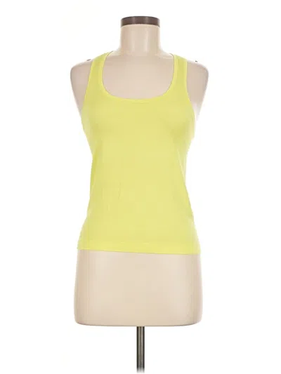 Pre-owned Lululemon Athletica Tank Top Yellow Halter Neckline Tops