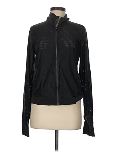 Pre-owned Lululemon Athletica Track Jacket In Black