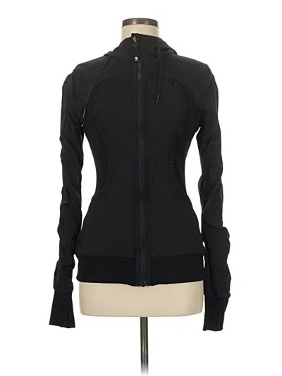 Pre-owned Lululemon Athletica Track Jacket In Black
