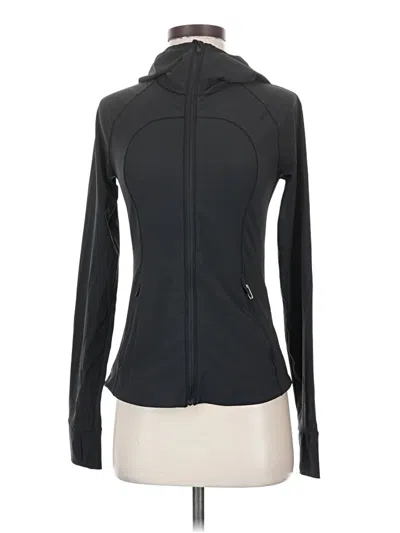 Pre-owned Lululemon Athletica Track Jacket In Black