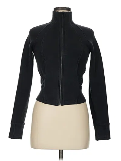 Pre-owned Lululemon Athletica Track Jacket In Black