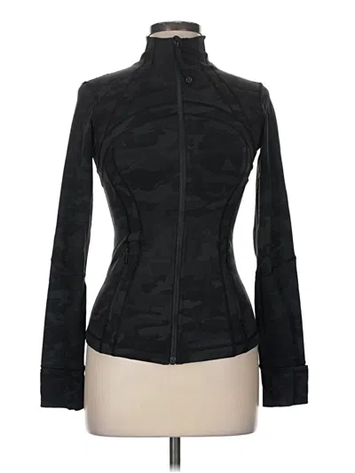 Pre-owned Lululemon Athletica Track Jacket In Black