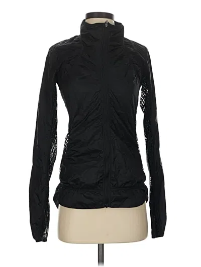 Pre-owned Lululemon Athletica Track Jacket In Black