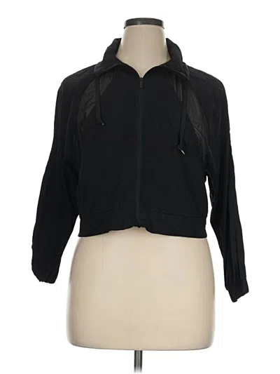 Pre-owned Lululemon Athletica Track Jacket In Black