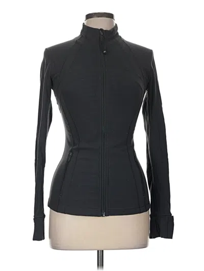 Pre-owned Lululemon Athletica Track Jacket In Black
