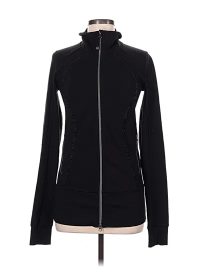 Pre-owned Lululemon Athletica Track Jacket In Black