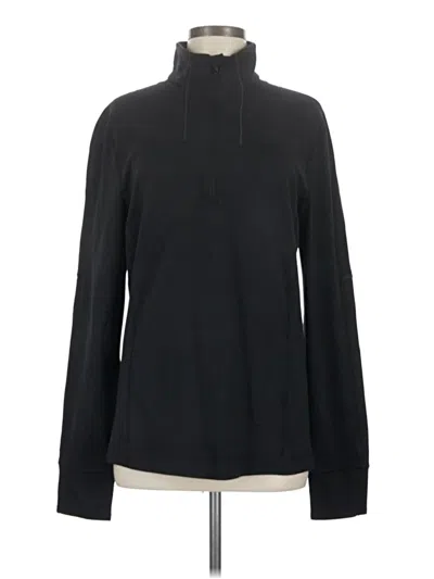 Pre-owned Lululemon Athletica Track Jacket In Black