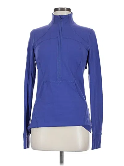 Pre-owned Lululemon Athletica Track Jacket In Blue