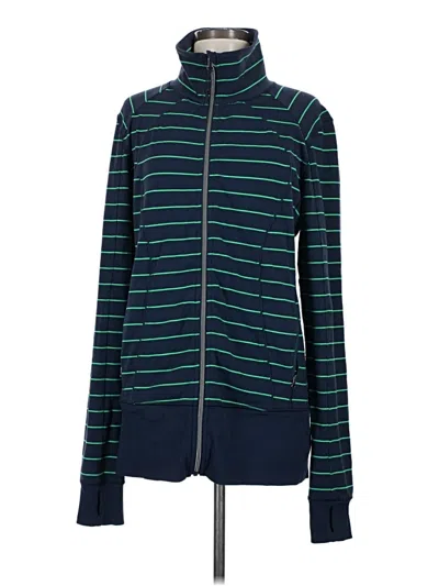 Pre-owned Lululemon Athletica Track Jacket In Blue