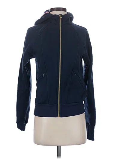 Pre-owned Lululemon Athletica Track Jacket In Blue
