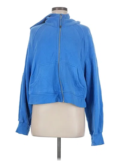 Pre-owned Lululemon Athletica Track Jacket In Blue