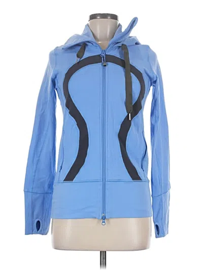 Pre-owned Lululemon Athletica Track Jacket In Blue