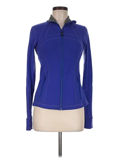 Pre-owned Lululemon Athletica Track Jacket In Blue