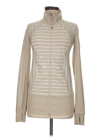 Pre-owned Lululemon Athletica Track Jacket In Brown