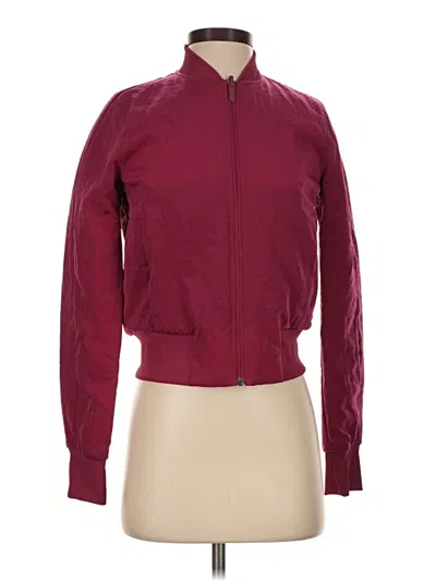Pre-owned Lululemon Athletica Track Jacket In Burgundy