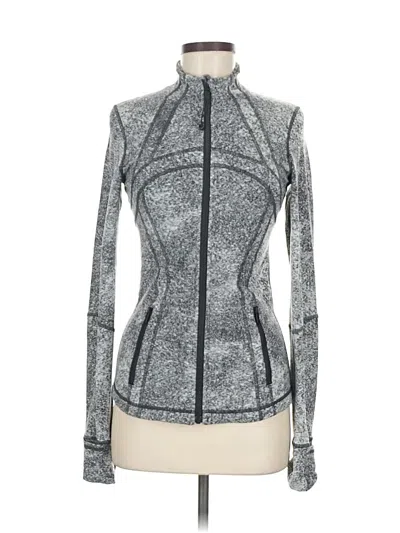 Pre-owned Lululemon Athletica Track Jacket In Gray